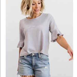 Baltic Born Cami Gray Ribbed Top